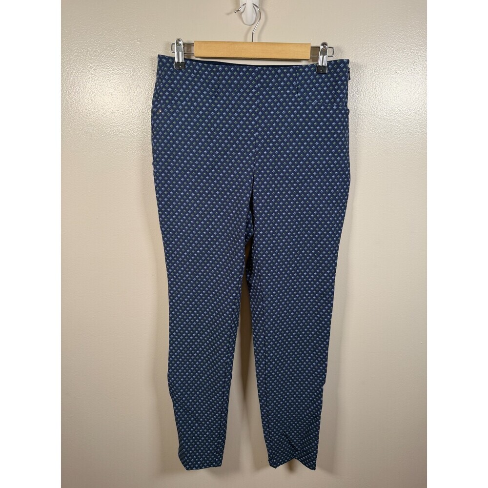 RLX Ralph Lauren Golf Pants Size 8 Petite Blue Green Active Athleisure Stretch